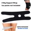 Ice Pack Bag for Injuries Reusable Ice Bag Hot Water Bag Hot & Cold Therapy for Pain Relief No-Leak Elastic Breathable Cold Pack