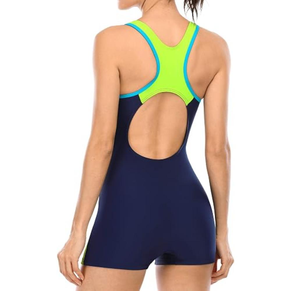 CHARMLEAKS One Piece Femei Costum de baie Sport Costum de baie Spate deschis Imbracaminte de plaja Costume de baie Bikini