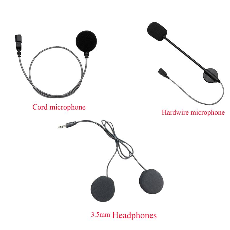 For Cardo PACKTALK Edge Motorcycle Bluetooth intercom headphoneHardwire microphone Flexible cord microphone set
