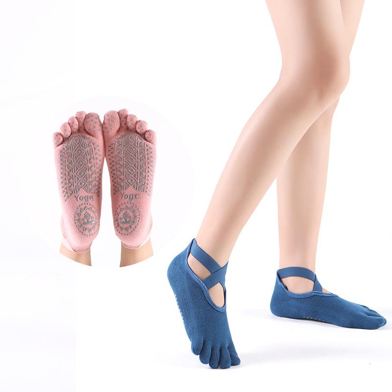 Women's Yoga Pilates Indoor Fitness Cotton Binding Non Slip Socks