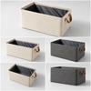 Cationic Fabric Foldable Storage Box with Handles Collapsible Drawer Organizer for Home Closet Shelf and Office Use