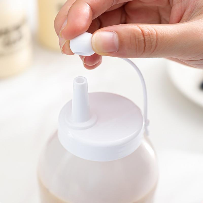 350/650 Ml Plastic Squeeze Bottles Condiments Dispenser Ketchup Mustard Sauce And Seasoning Bottle Kitchen Utensils