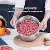 Stainless steel meat and vegetable chopper, processing machine, food chopper meat/vegetable/fruit grinder