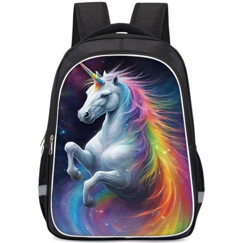 Unicorn Backpack For School Large Capacity Lightweight Design For Boys And Girls