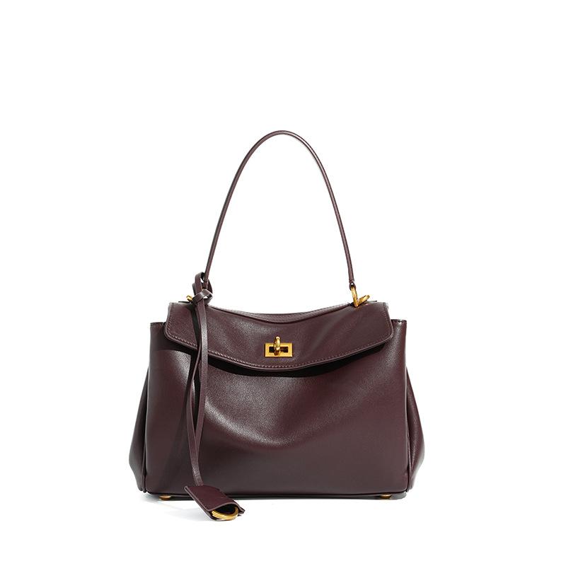 Hot-selling Leather Women's Bags, Crossbody Shoulder Bags, Underarm Portable High-end Large-capacity Women's Tote Bags