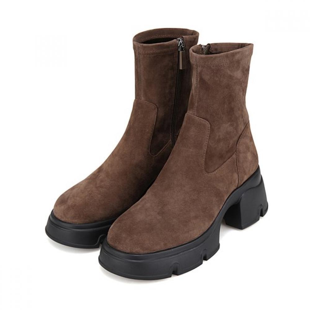 Barbara Suede Leather Span Mold 6cm Ankle Boots Bbi830br 250mm 15100₽