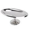 304 Stainless Steel Dessert Bowl Metal Oval Footed Dessert Cup Ice Cream Serving Cup for Salad Snack Fruit Pudding