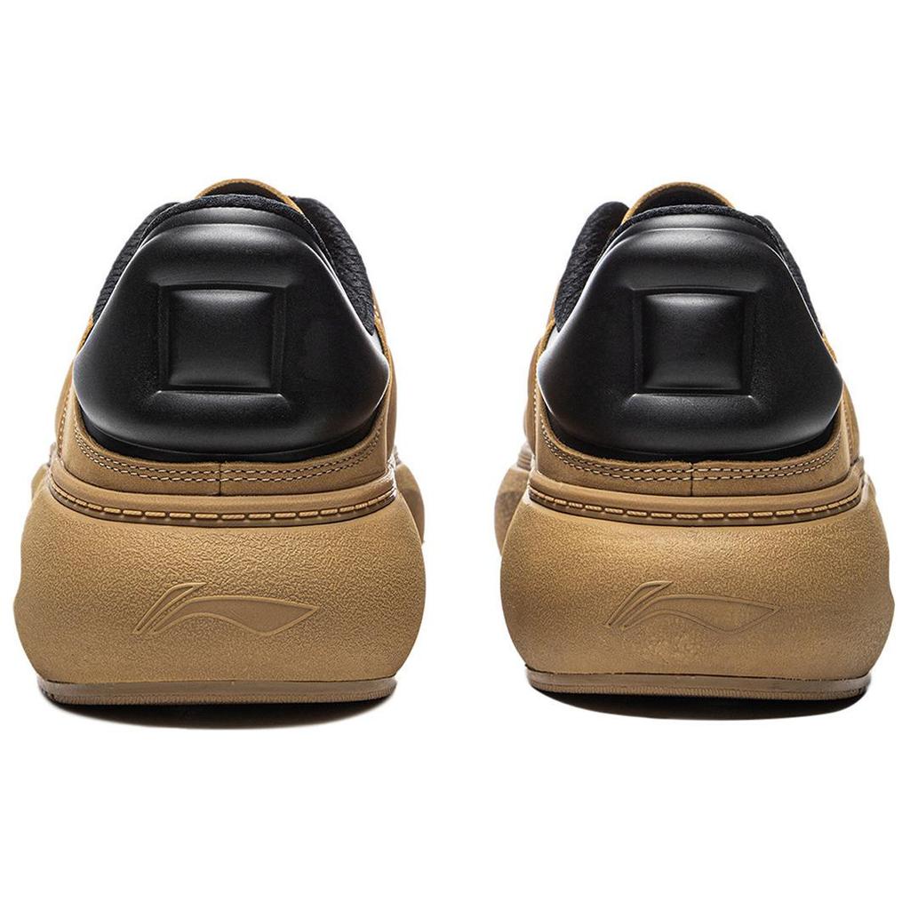 New LiNing Anti Slip Wear Resistant Low Top Casual Shoes Men's Yellow Black AZGU145-5