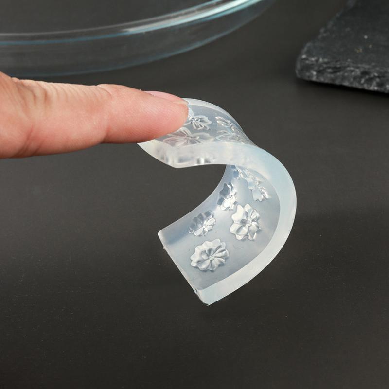 Spring Flower Petals Silicone Nail Mold Three-Dimensional Floral Diy Design Manicure Template Carving Nail Art Stencil Tools