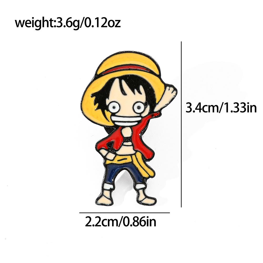 191 Spot ONE PIECE Brooch Riman Metal Badge Luffy Pirates One Piece Pin Accessories