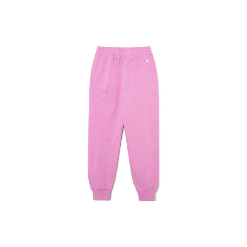 MLB Boston Red Sox Knitted Sweatpants Unisex Pink Moderate Cuffed Pants 3APTV0131-43VOS
