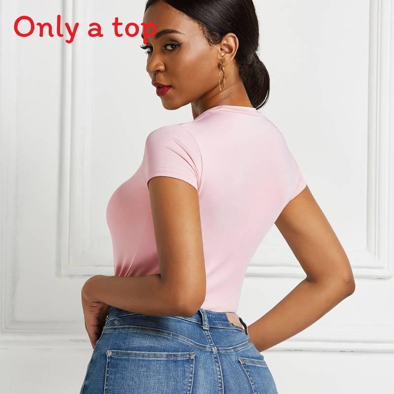 Elegant Womens T Shirt With Splicing Design For Casual Office Wear