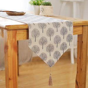 Zware Katoenen Tafelvlag China Kwast Tafelkleed Koffietafel Eettafel Kleed Huisdecoratie 30X140CM