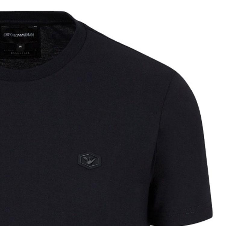Emporio Armani FW21 Logo Print Short Sleeve T-Shirt Men tops Navy 8N1TQ61JRGZ0920