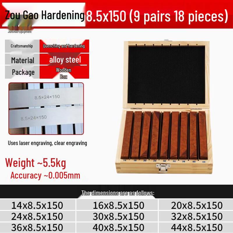 Junshuo Precision Vise Parallel Shim Set