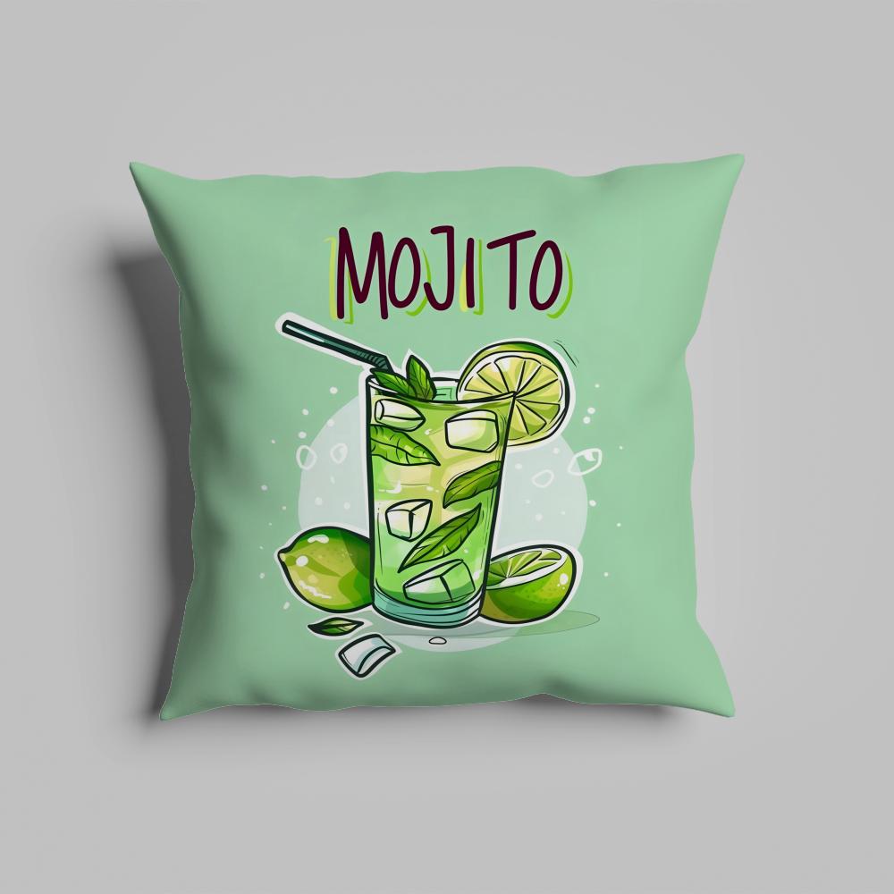 Pillow Case Luxurious Home Office, Sofa Decorative Multi Sized Car Seat Cushions, Pillowcases Mojito Cocktail Art