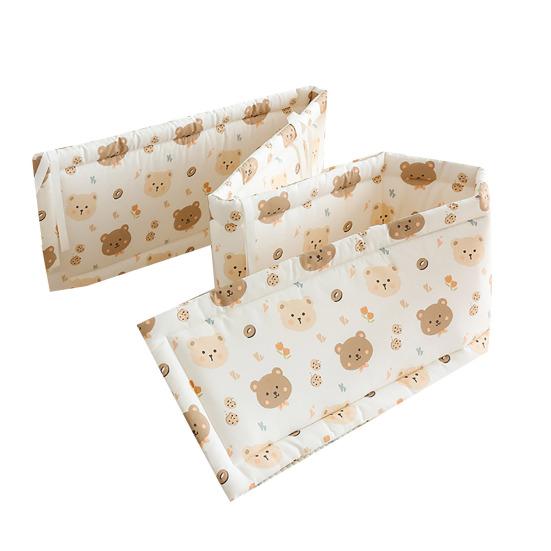 Universal Crib Bumper Soft Crib Side Guard Breathable Cotton Padding for Baby Crib Playpen Side Bed Protection Safe Crib Liner for Boys Girls