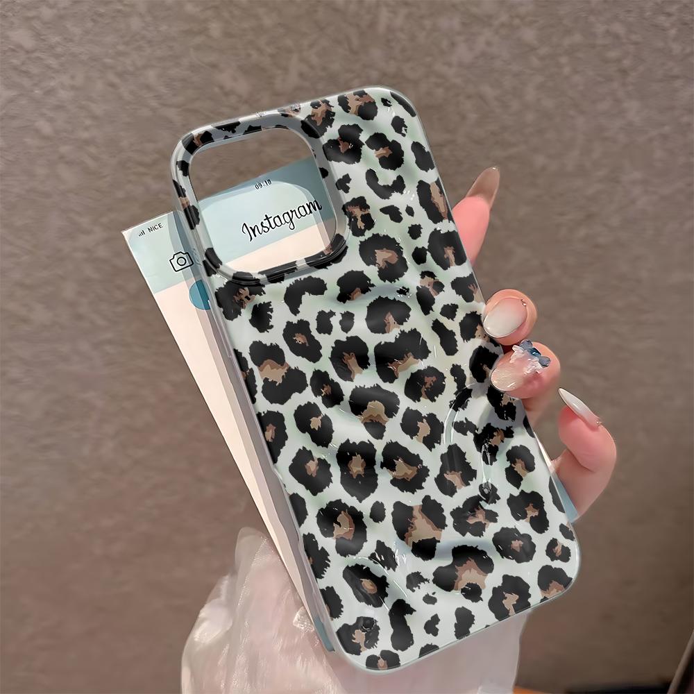 Classic Leopard Print Lightweight Silicone Case For Iphone 15 12 14 11 17 Plus 13 16 Pro Max Portable Daily Protective Cover