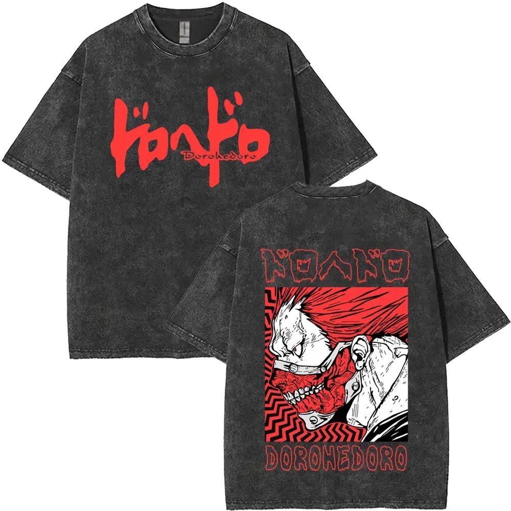 Anime Dorohedoro Kaiman Graphic Print TShirt Men Women Cotton Gothic Streetwear Hip Hop Fashion Summer Casual Oversized New Tee