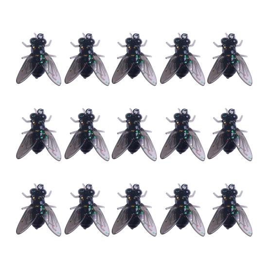 15Pcs Bionic Fly Fishing Baits Realistic Looking Mini Size Portable Flies Fishing Lures Kit Swimbaits for Saltwater Freshwater