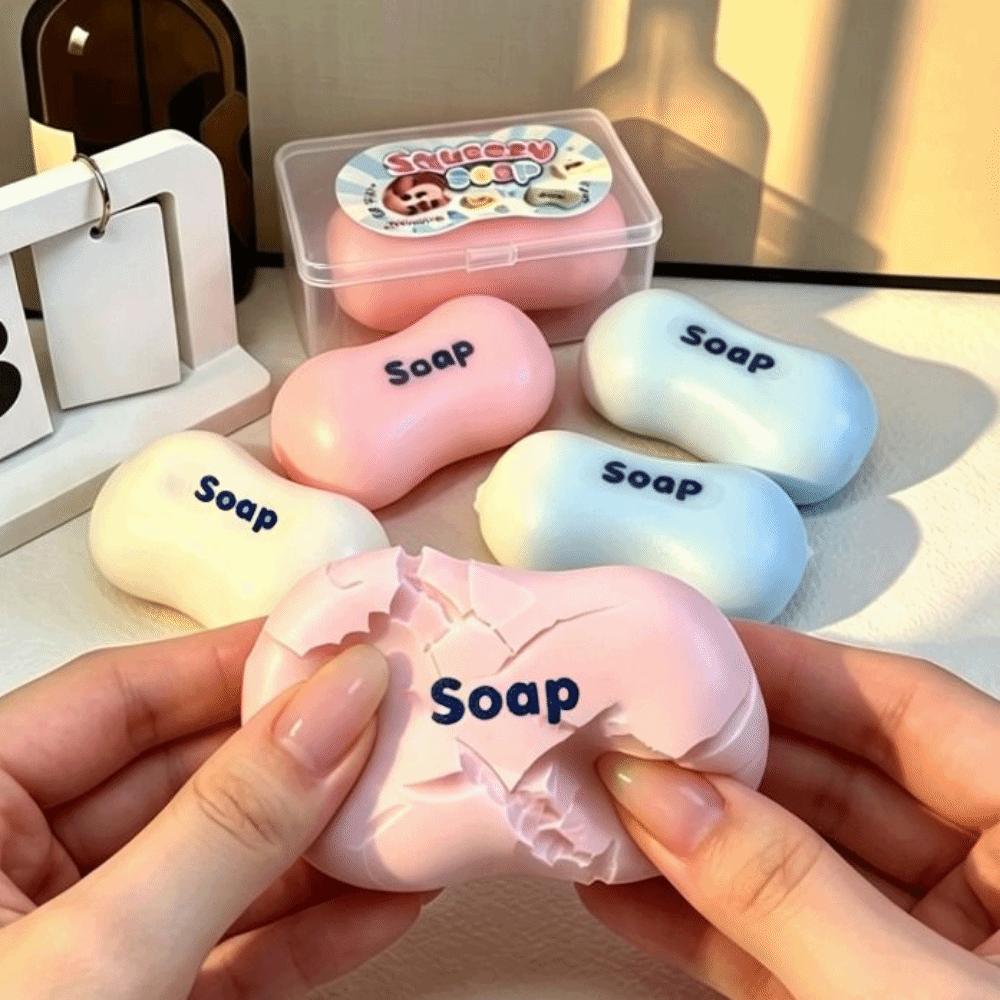 Sensory Fidget Soap Ball Squishy Wax Coating Crunchy Fidget Toy  Children Gifts
