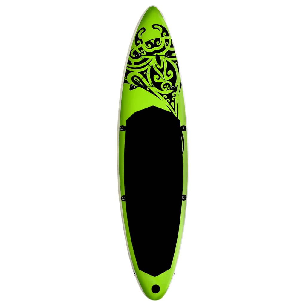 Aufblasbares Stand Up Paddle Board Set 305 x 76 x 15 cm Grün