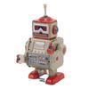 Walking Robot Clockwork Toy Vintage Metal Collectible Interesting Handmade Repairman Robot Windup