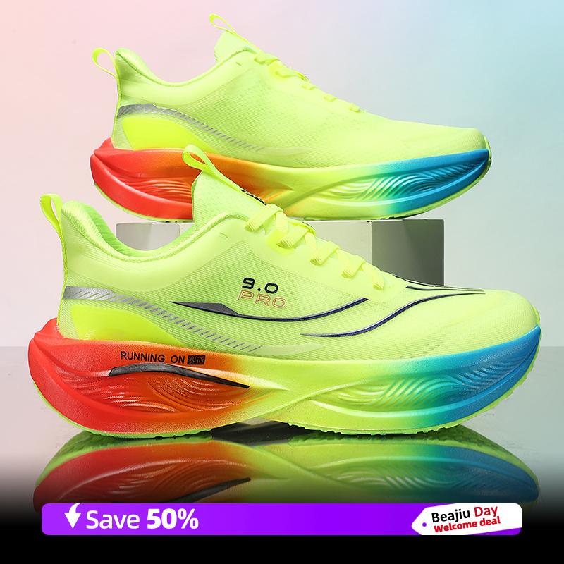Pánské běžecké boty Karbonová deska Maratonská specialita Sportovní Prodyšné Lehké Dámské Pohodlné Protiskluzové Volnočasové Tenisky