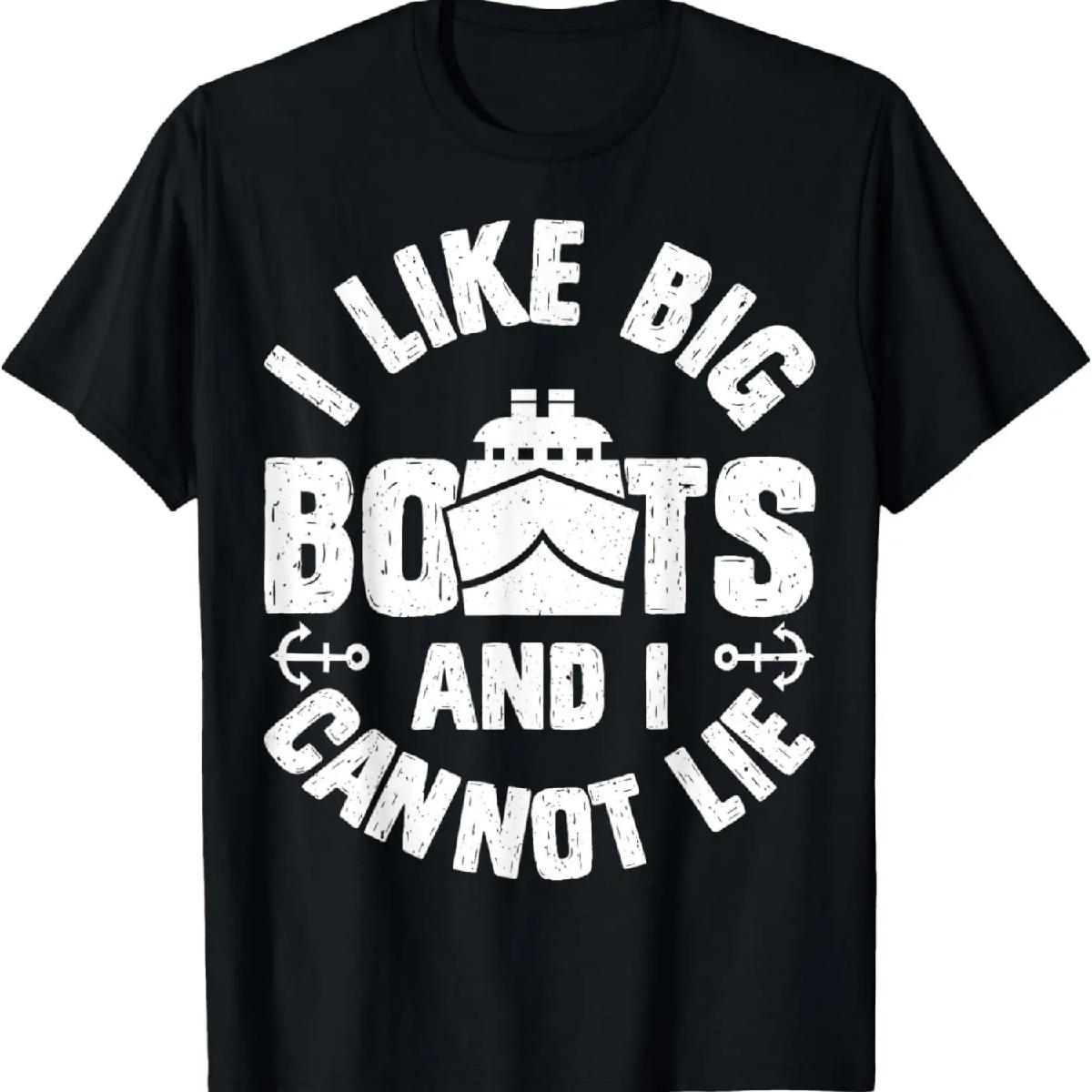 

I Like Big Boats and I Cannot Lie Funny Cruise Ship Men Gift T-Shirt XXXXXL різнокольоровий