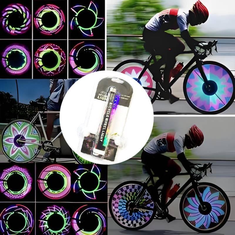 Bicycle Led 16 Wheel Light Waterproof Warning Lights Bike Tools Accessories