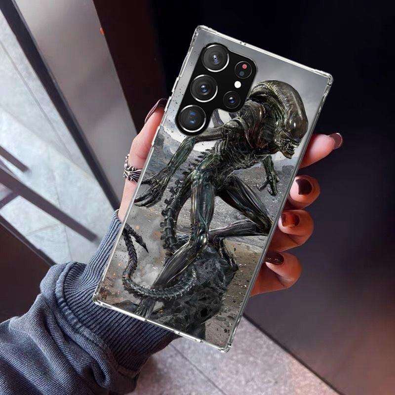 Alien Vs Predator Painted Phone Case For Samsung Galaxy S23 S24 S25 Edge S26 Ultra S22 + S21 Plus S20 FE Cover Silicone Print Sh