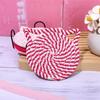 Cat Ear Coasters Set, Handmade Bright Pink Woven Coasters, Non-Slip Absorbent Drink Coasters (With Holder)