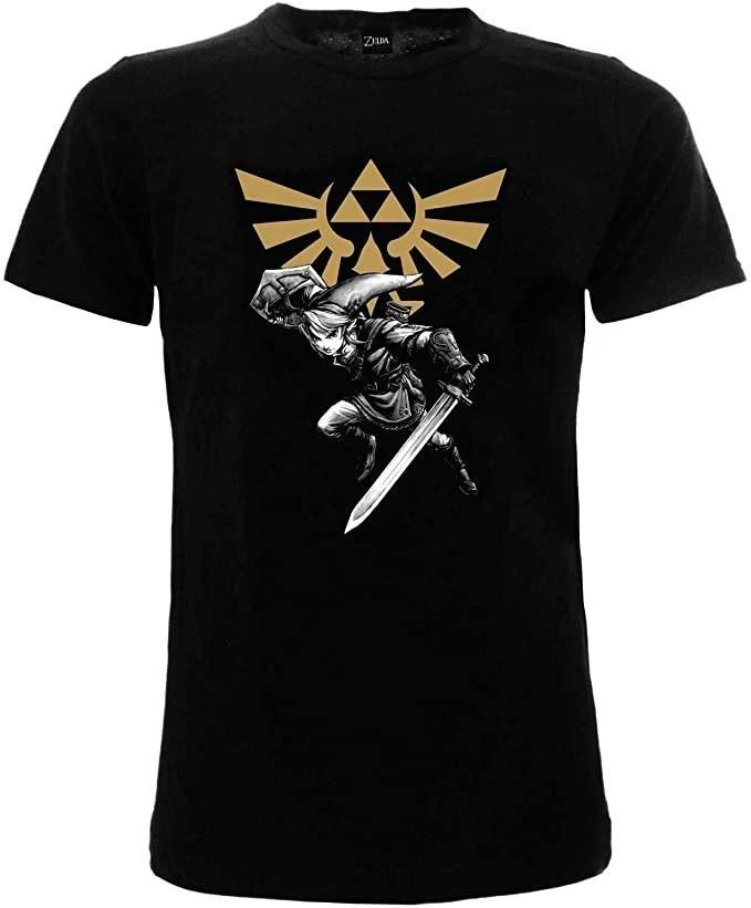Zelda T-Shirt Link With Sword Official The Legend Of Zelda Black S