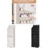 Modern Basic 7 Layer Wall Mount Shoe Organizer Bag With Dustproof Multipurpose Storage For Bedroom