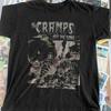 T-shirt Unisex in Cotone Nero con Copertina dell'Album Off The Bone dei The Cramps