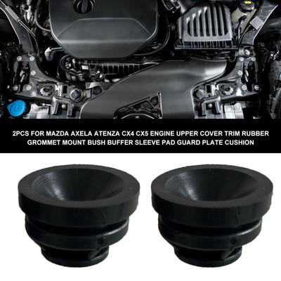 2 ks pre Mazda Axela Atenza CX4 CX5 Ozdoba horného krytu motora Gumový držiak priechodky Ochranná doska podložky nárazníka