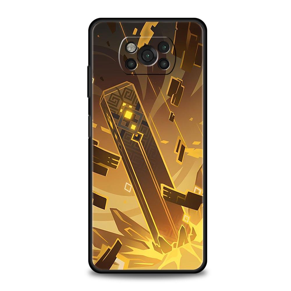 Phone Case For Xiaomi Poco X6 X5 X4 Pro 5G X3 NFC F5 F4 M5 M4 M3 F3 GT C51 C50 C55 Black Cover Honkai Star Rail Game Same Style