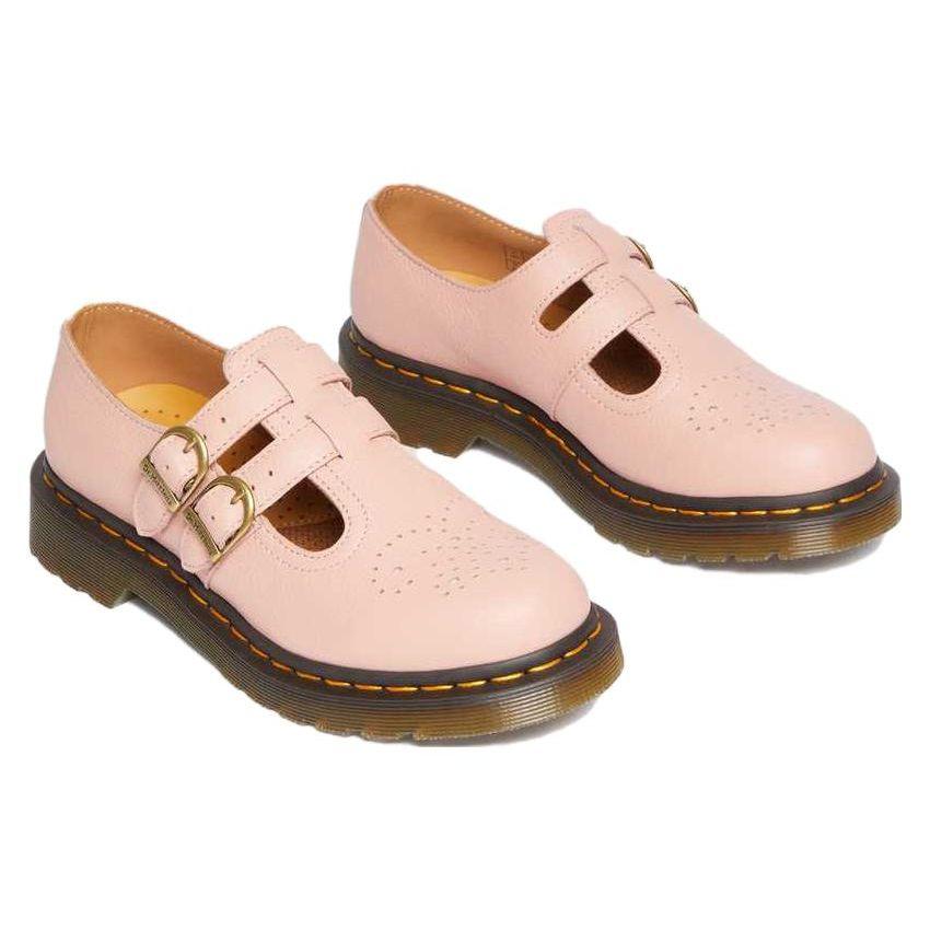 Dr. Martens 8065 Sheepskin Buckle Fashion Casual Shoes Women Shoes Beige 30692329