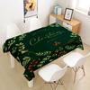 Rectangular Green Christmas Table Cloth Cover Party Tablecloth For Dining Tables Decoration Coffee Manteles Para Fiesta