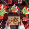 12 PCS Red Green Christmas Bows, 6' Wreath Bows for Tree & Home Decor