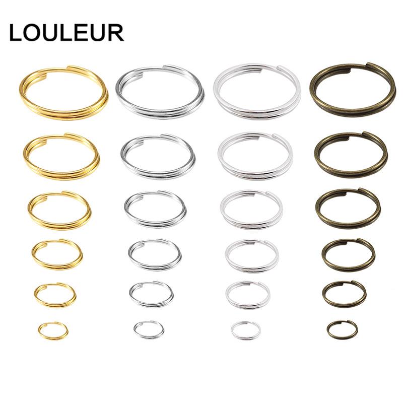 690pcs/Box 4/5/6/8/10/12mm Iron Open Jump Ring Double Loops Gold Color Split Rings Connectors DIY Jewelry Making Supplies
