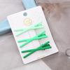 Dopamine Korean Minimalist Milk Coffee Hairpin for Women - Seamless Edge Side Bangs Clip for Frizzy Hair