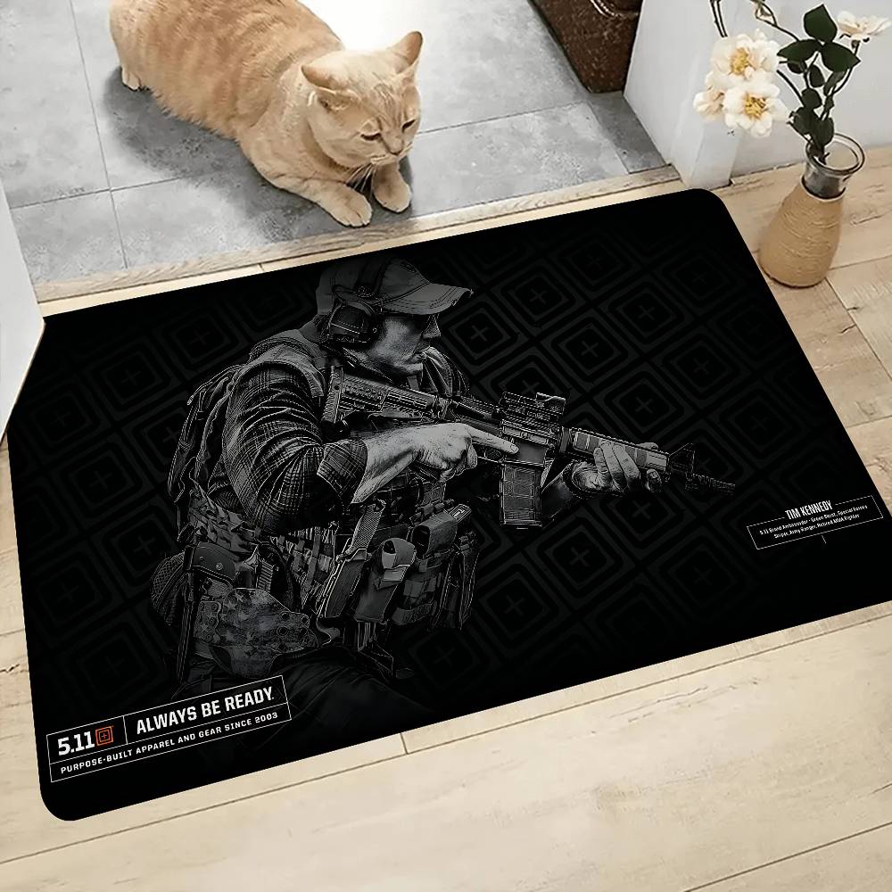 5.11 Tactical Door Mat Washable Non-Slip Living Room Sofa Chairs Area Mat Kitchen Doormat Area Rug
