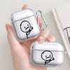 Cute Art Stick Figures Clear Earphone Cases Cover Case For Airpods 2 Pro2 1 Pro 3 Pro3 4