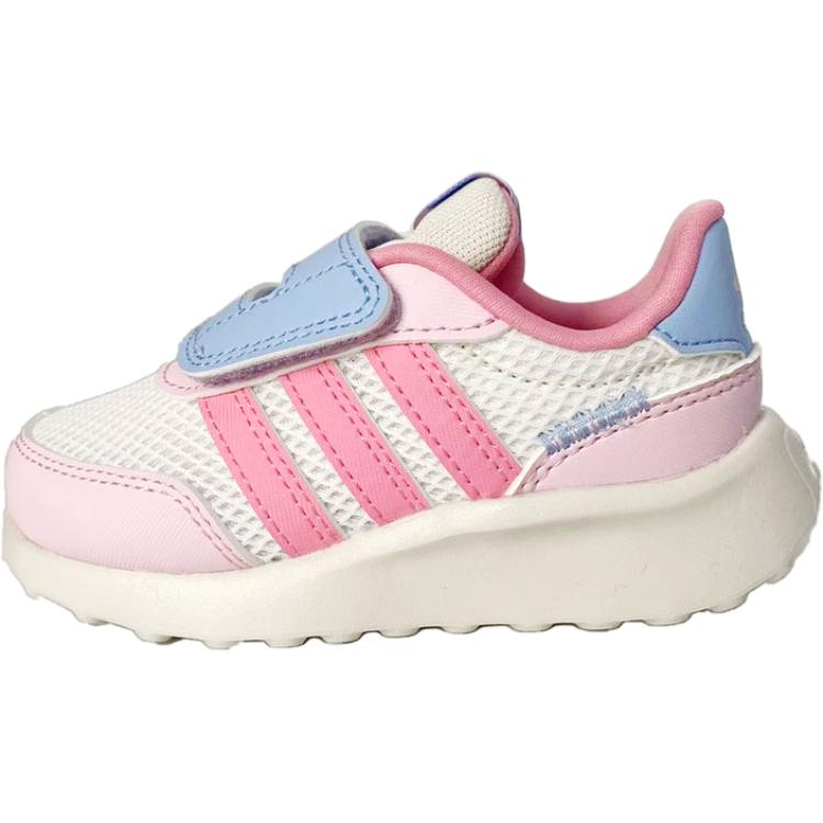 Adidas Run 70s Ac Comfortable Soft Durable Low-Top Walking Shoes Baby Shoes Pink White JQ6717