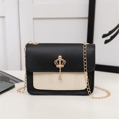 Fashion Female Shoulder Bag with Metal Chain Women's Crossbody Bags Casual Trendy Square Shoulder Bag