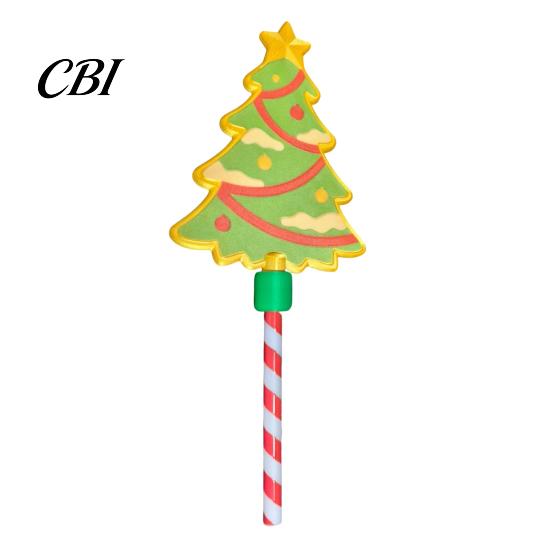 Magic Card Holder for Payment Christmas Tap-to-Pay Wand, Candy Cane Handle Credit Holder, Cute Retail Tool Self Checkout Santa Snowman Tree