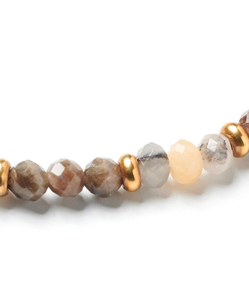Polalita Brown Beige Stone Bracelet (Plt-Br-021_Br)