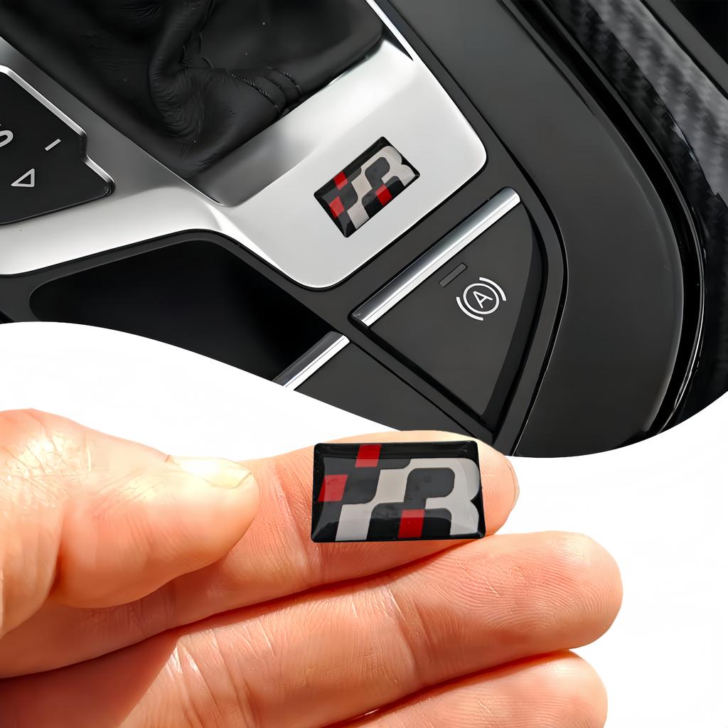 3 Racing R-style Car Badge Stickers, Suitable for All Car Decoration Accessories