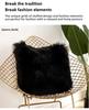 Nordic Plush Cushion Cover - Removable, Washable, Soft Pillow Case for Sofa (Core Not Included)